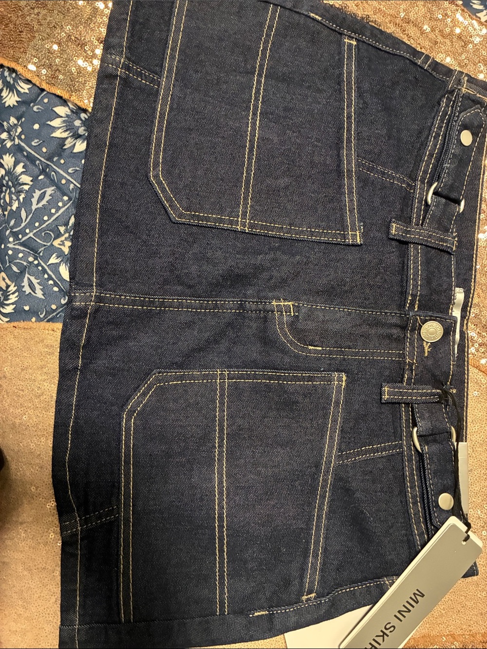 Kohl's Dark Rinse Denim Skirt